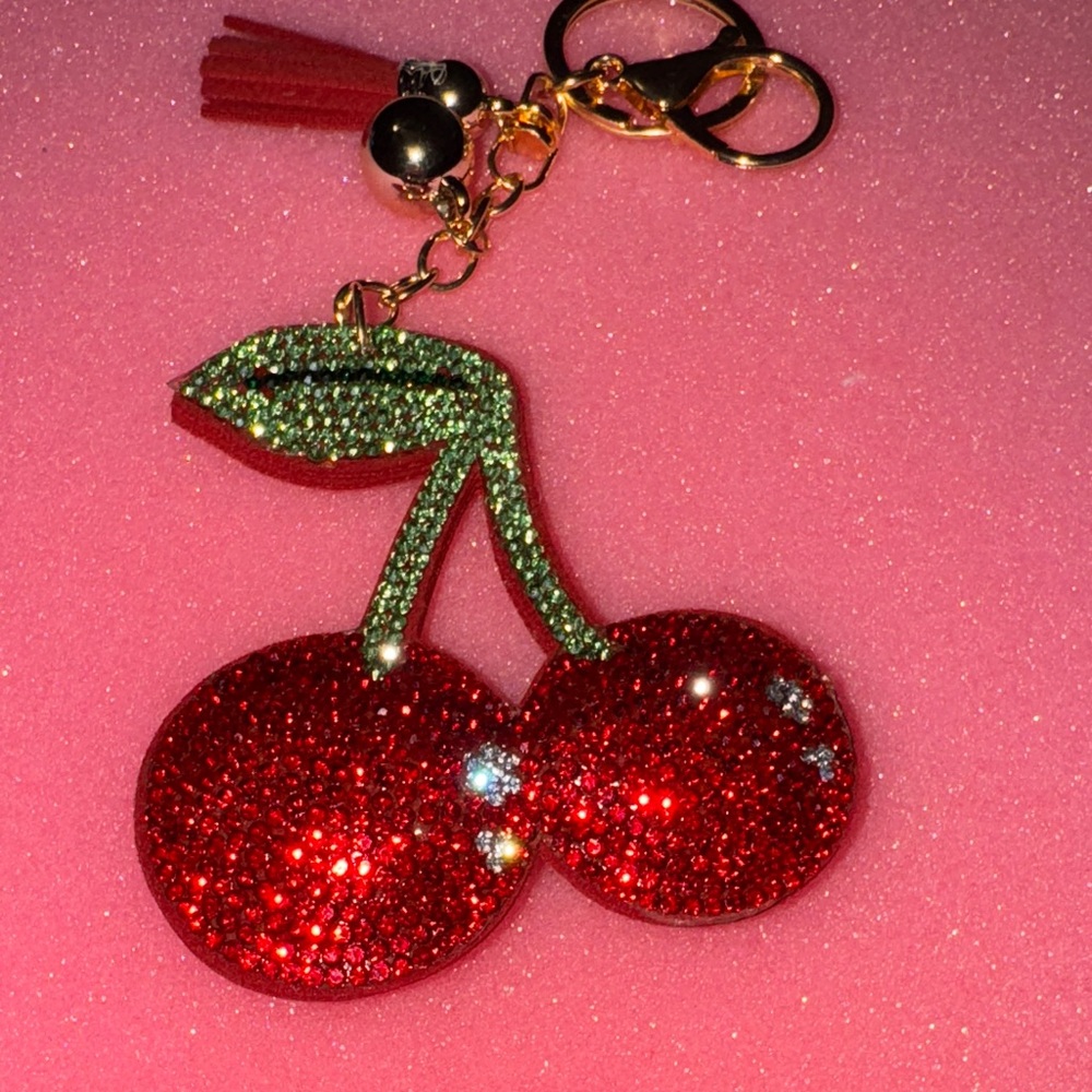 Sparkling Cherry Keychain